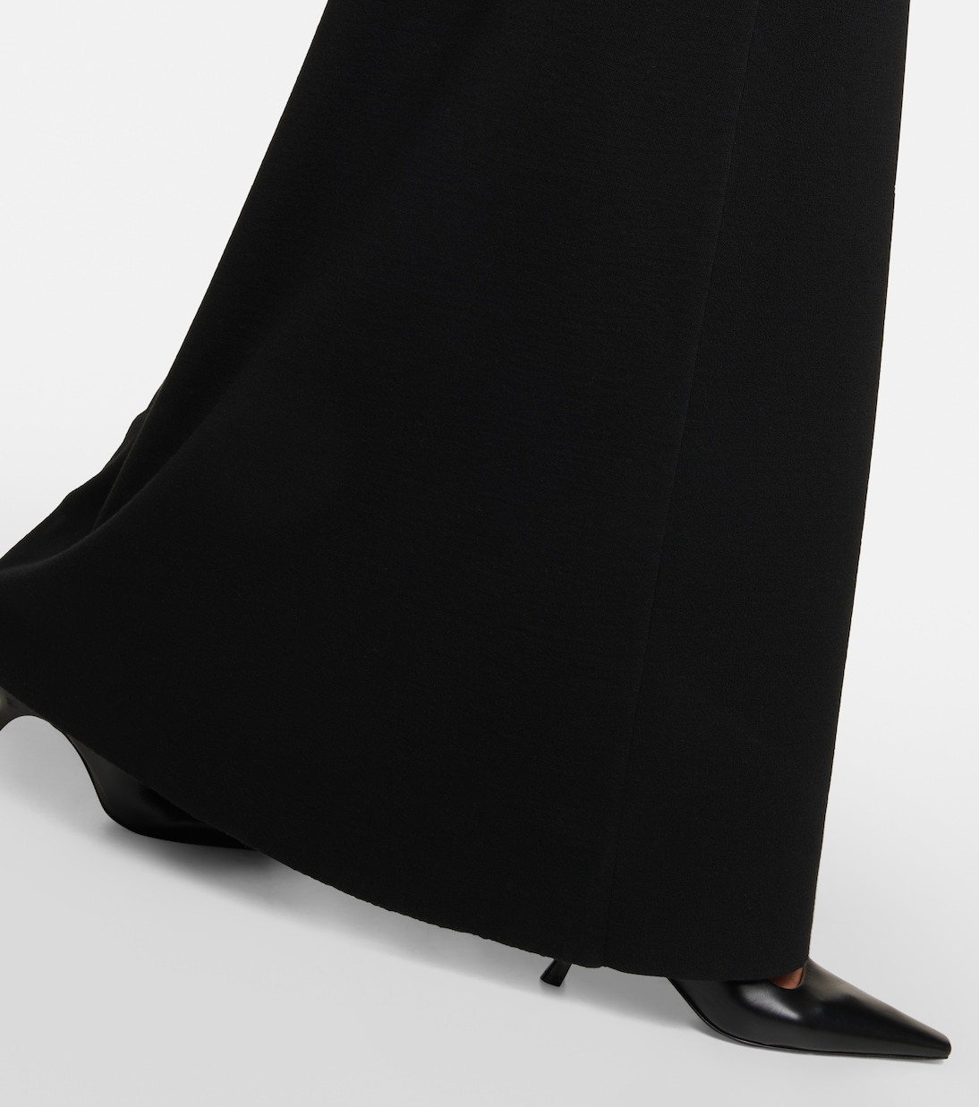 Daffodil wool-blend crêpe maxi skirt  | The Row