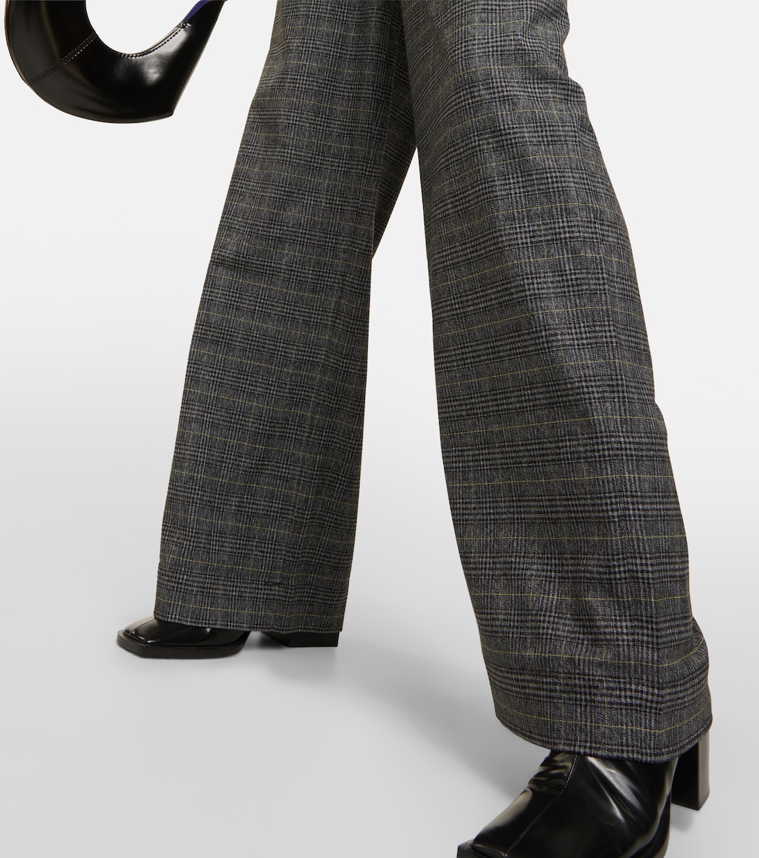 Pantalon ample White Label à carreaux | Proenza Schouler