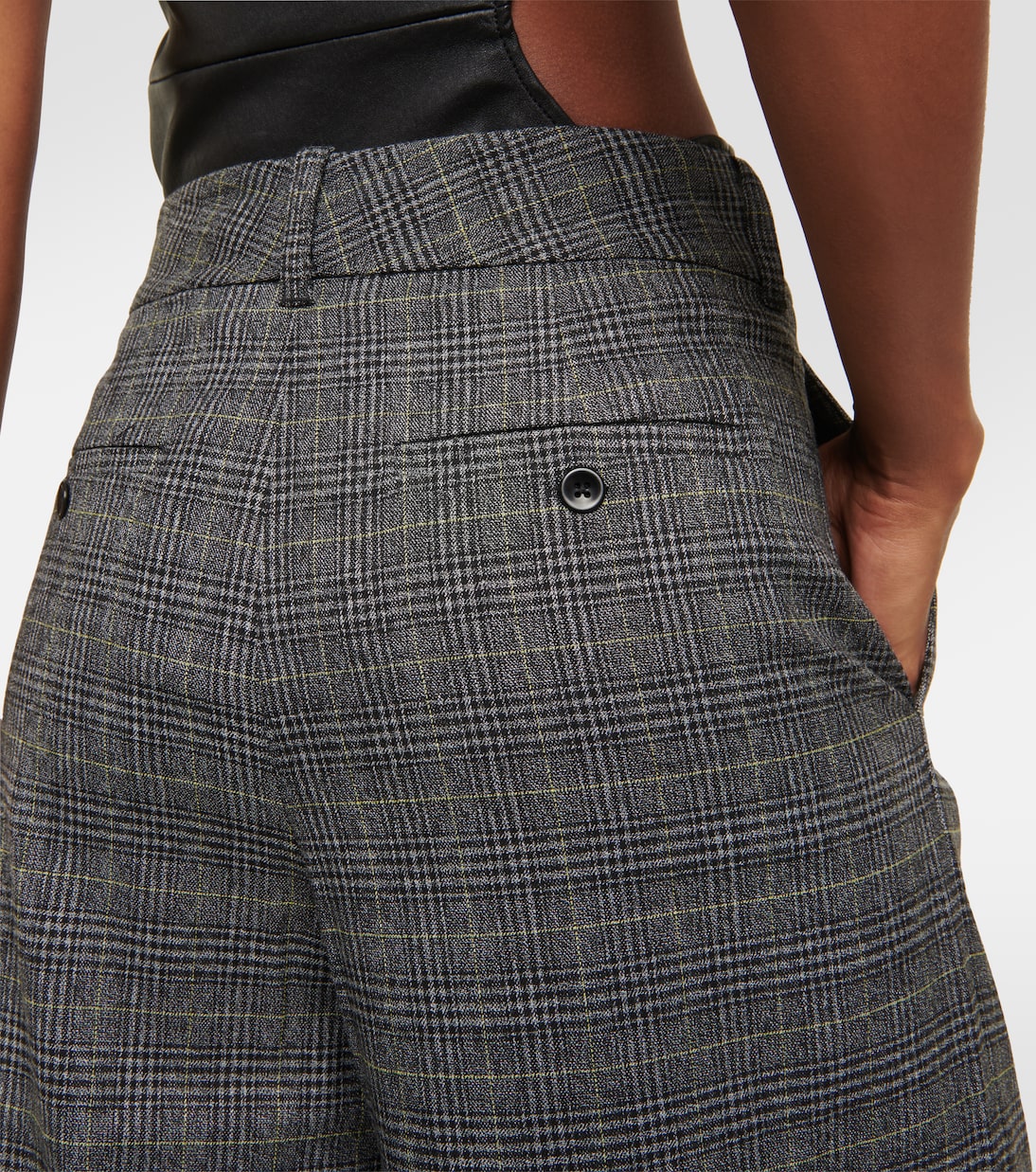 Pantalon ample White Label à carreaux | Proenza Schouler