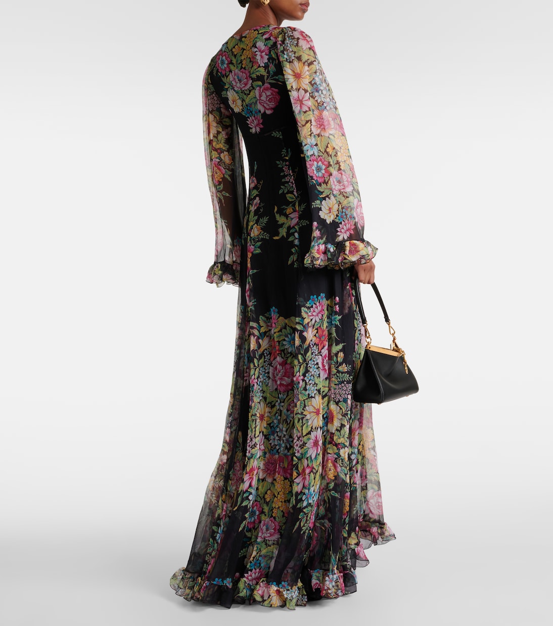 Abito lungo in chiffon di seta | Etro