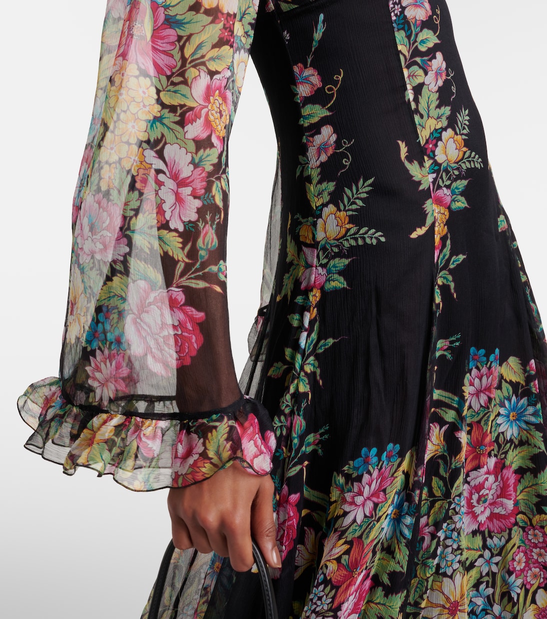 Abito lungo in chiffon di seta | Etro