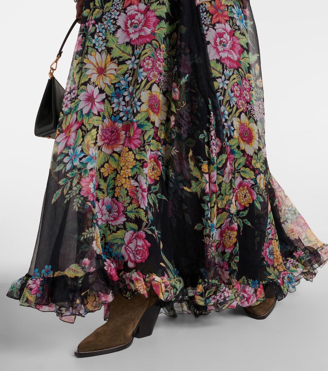 Abito lungo in chiffon di seta | Etro