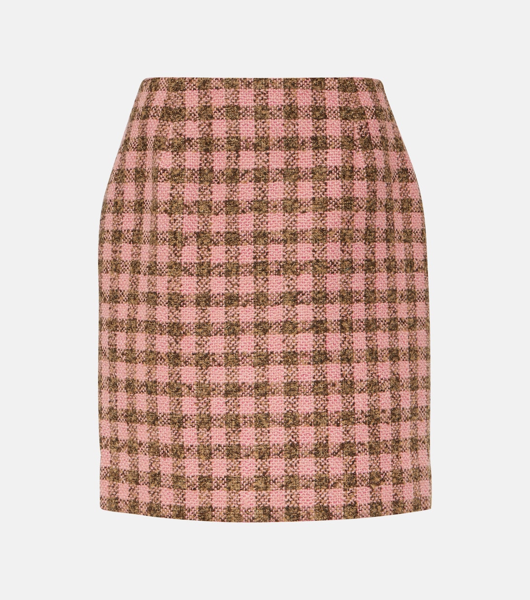 Checked wool-blend tweed miniskirt  | Oscar de la Renta