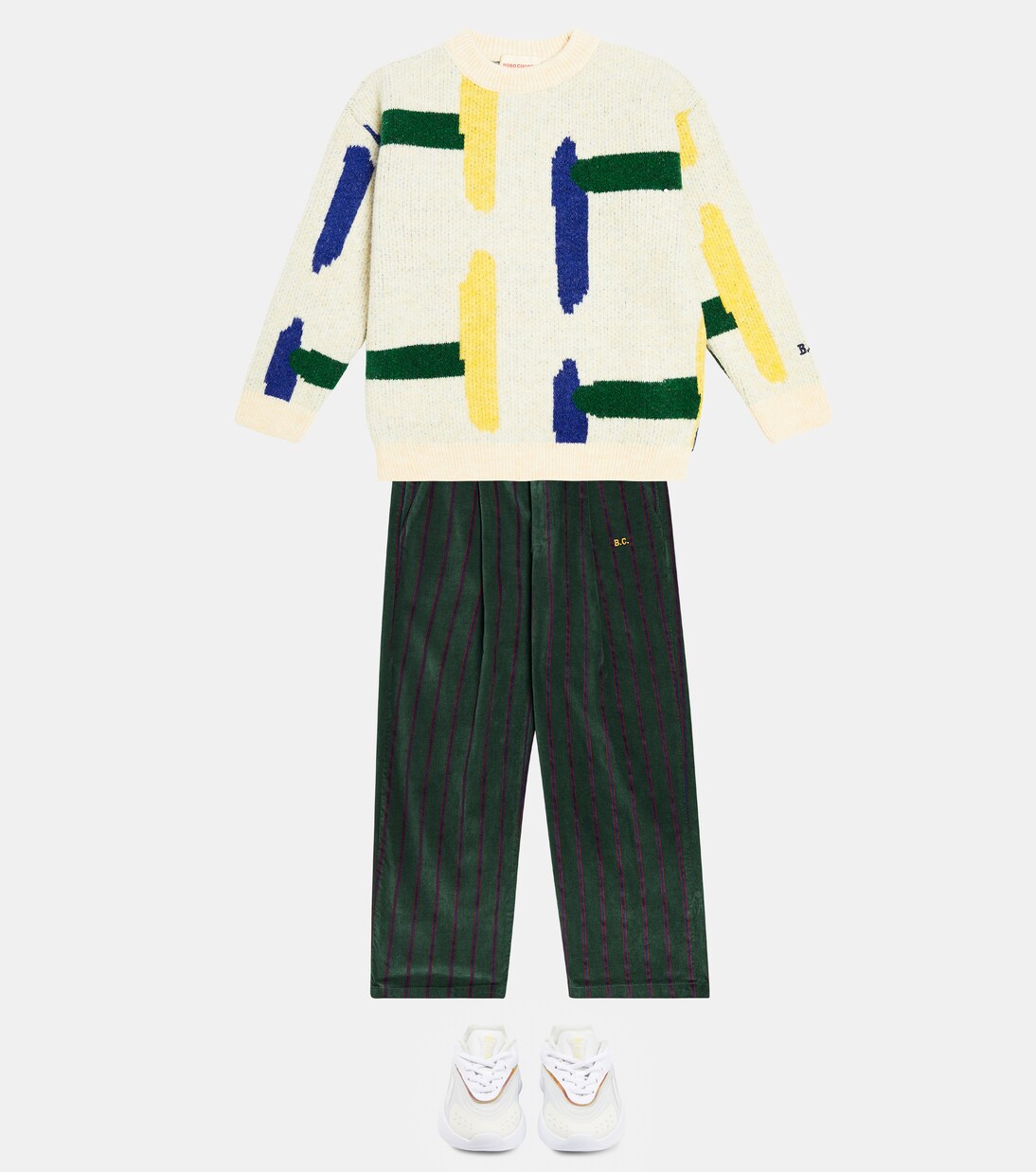 Pantaloni chino in velluto a righe | Bobo Choses