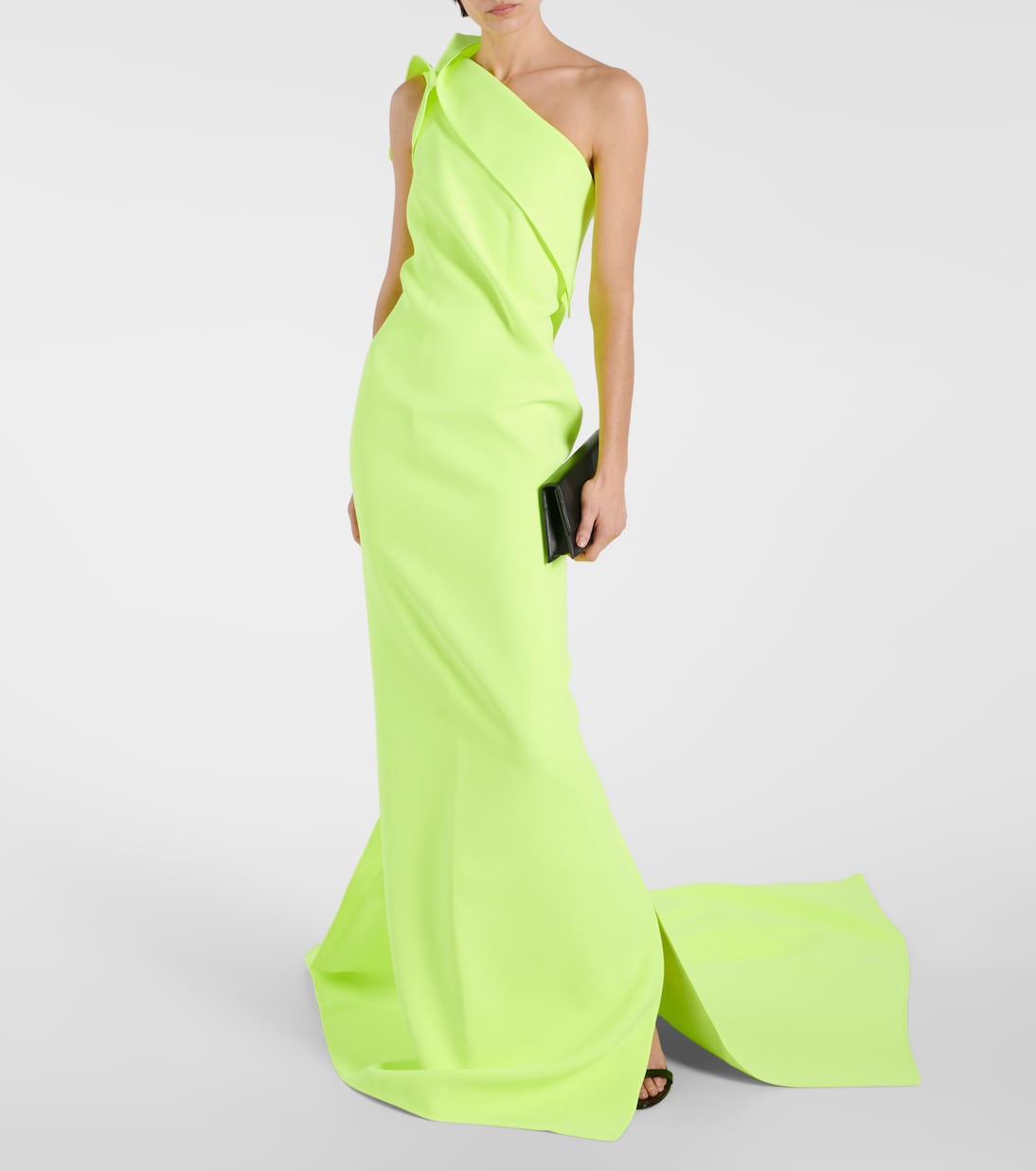 One-Shoulder-Robe Instrumental aus Crêpe | Maticevski
