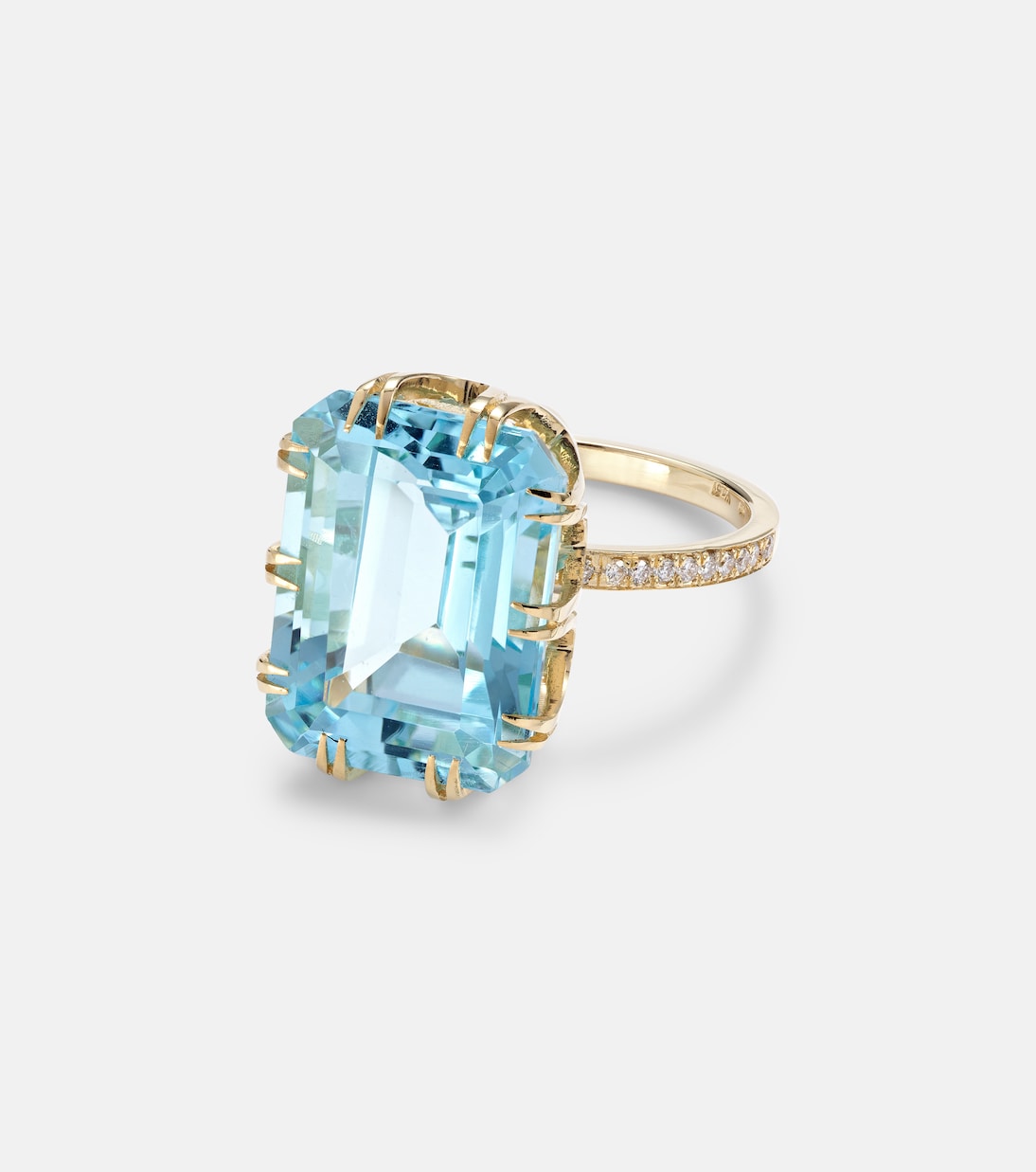 Bague en or 18 ct, topaze et diamants | Ileana Makri