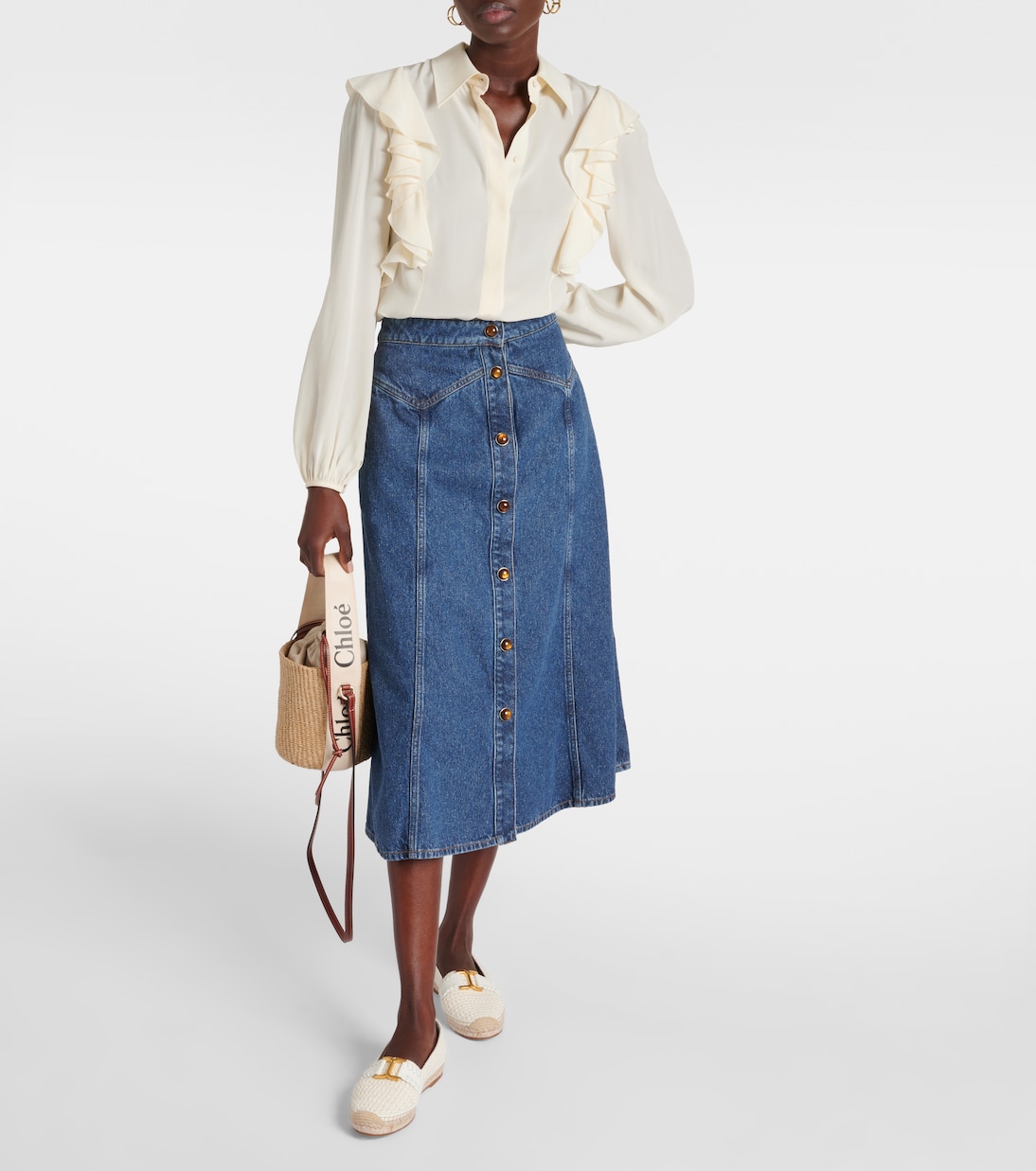 Espadrillas Marcie in crochet e pelle | Chloé
