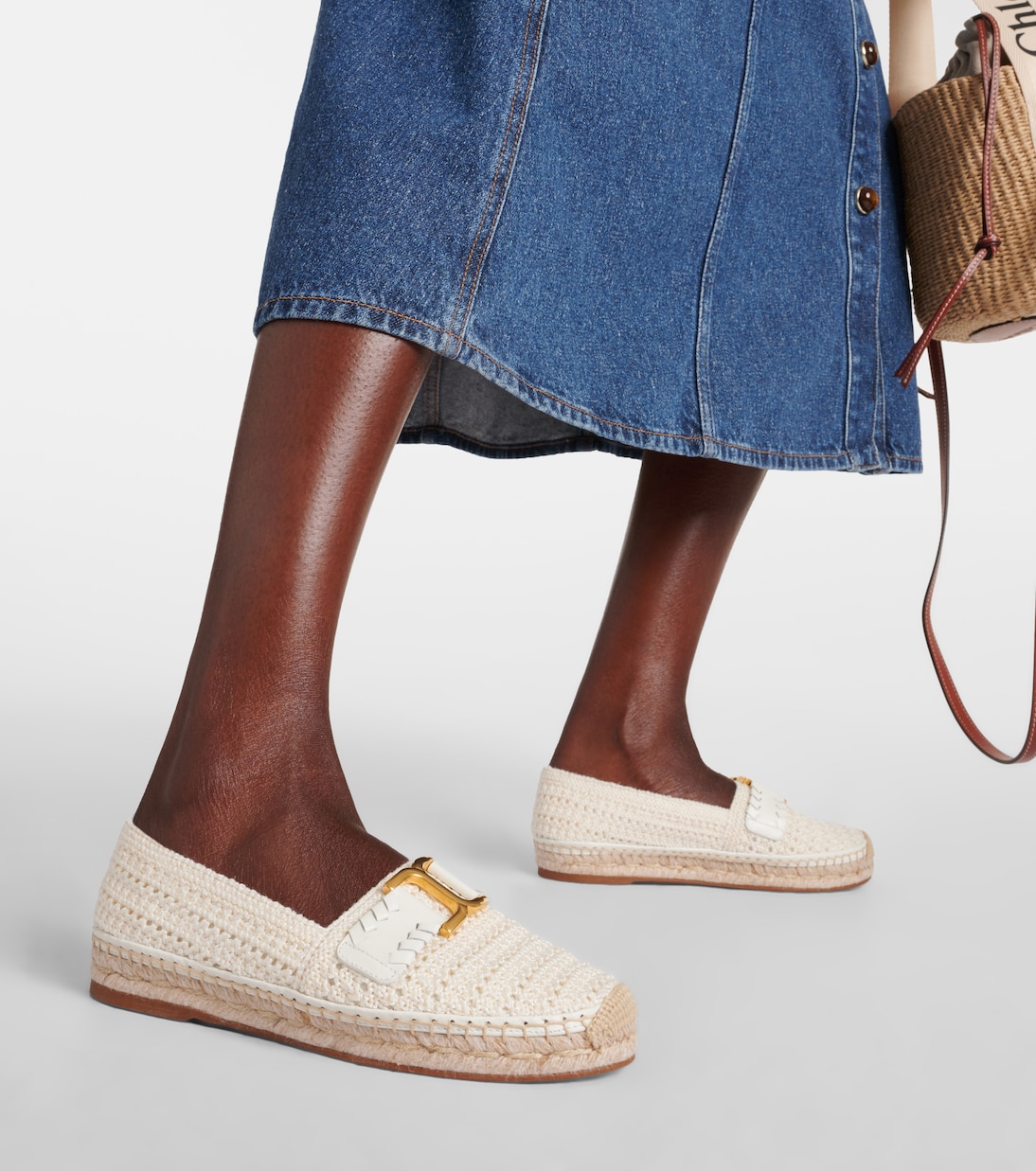 Espadrillas Marcie in crochet e pelle | Chloé