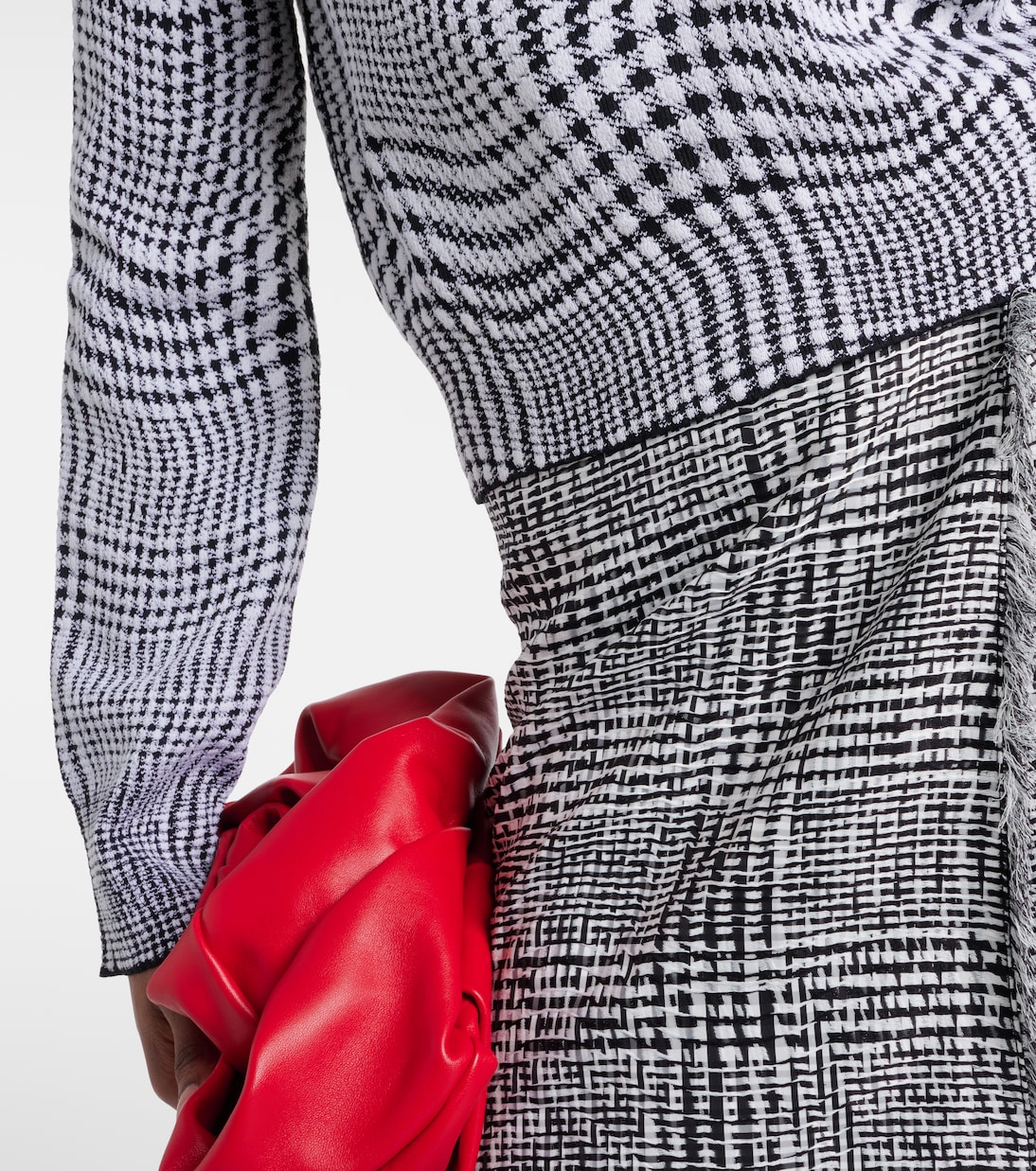 Houndstooth wool-blend turtleneck sweater | Burberry