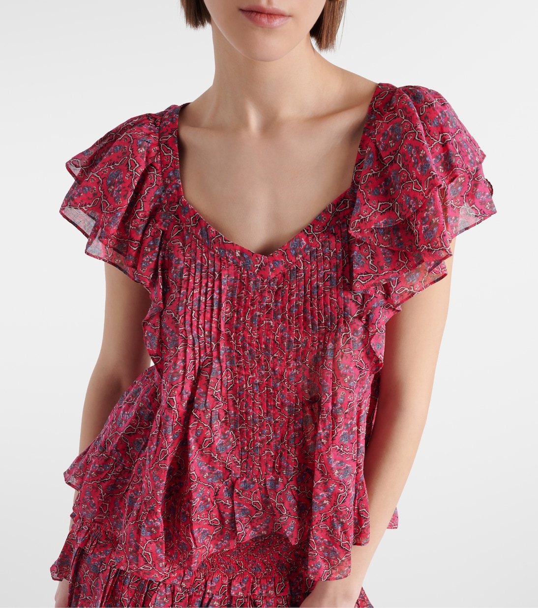 Top Madrana de algodón con volantes | Marant Etoile