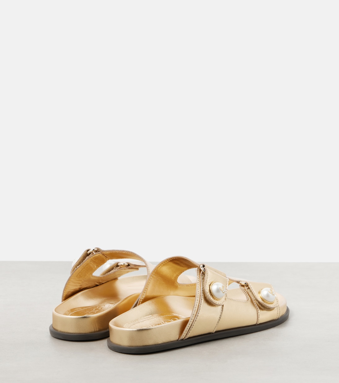 Sandali Fayence in pelle metallizzata | Jimmy Choo