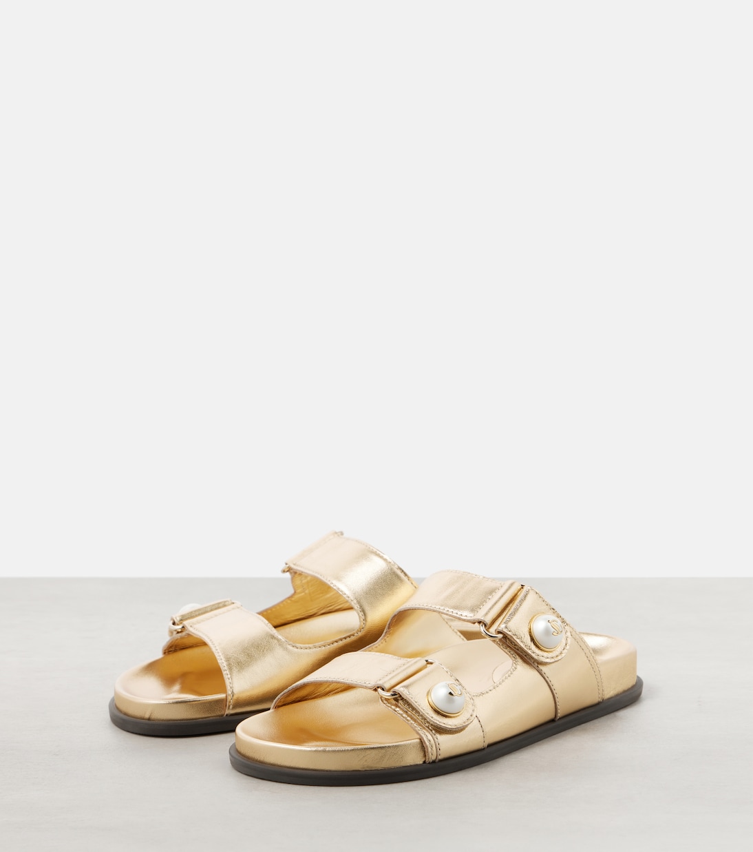 Sandali Fayence in pelle metallizzata | Jimmy Choo
