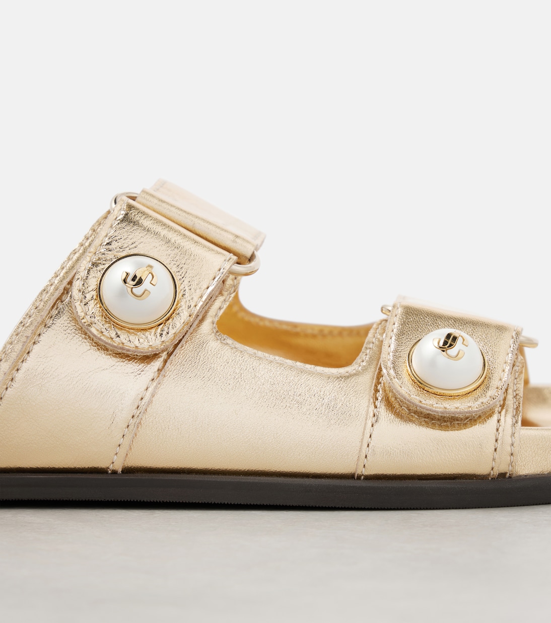Sandali Fayence in pelle metallizzata | Jimmy Choo