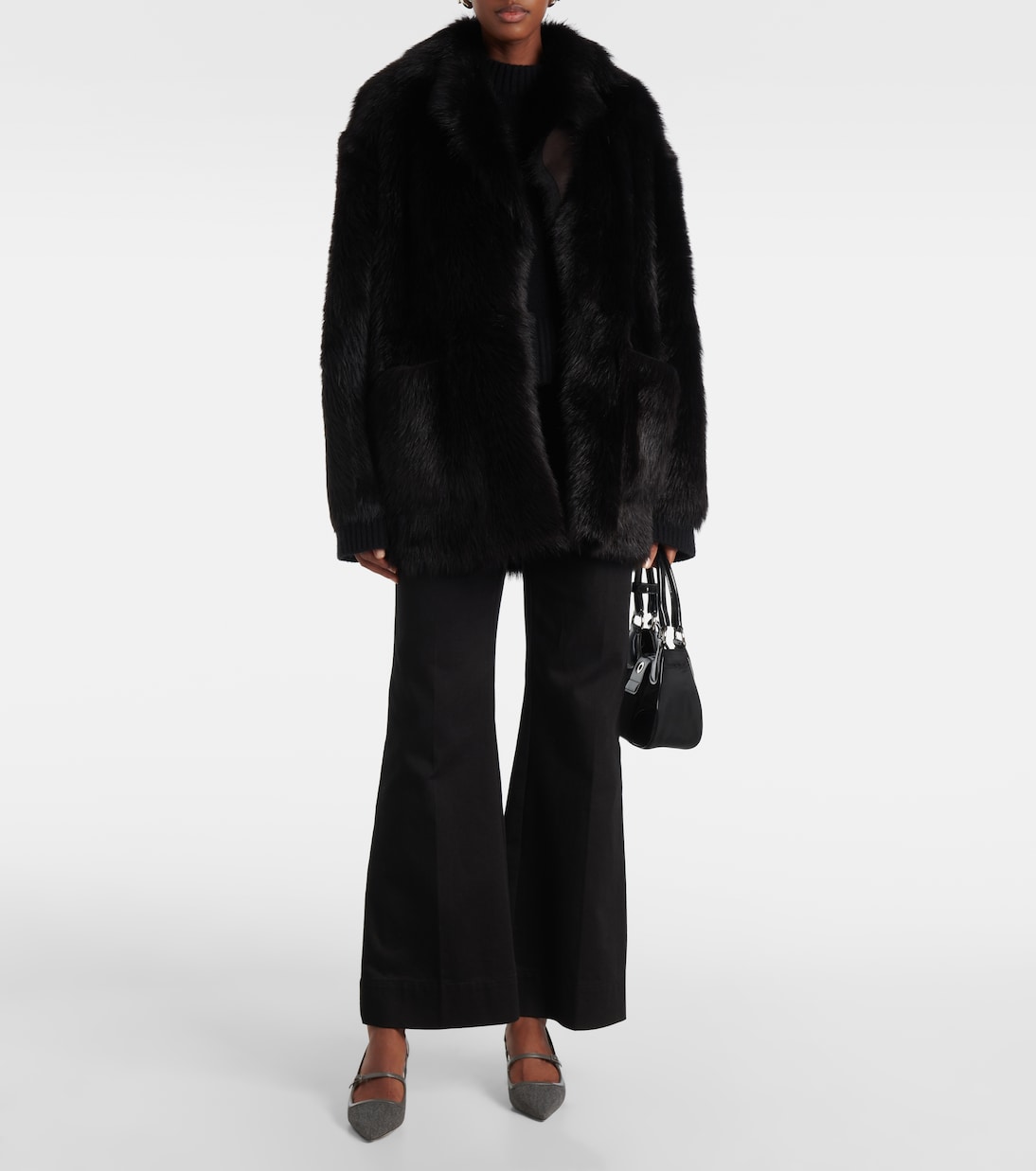 Didi 45 flannel slingback pumps | Jimmy Choo