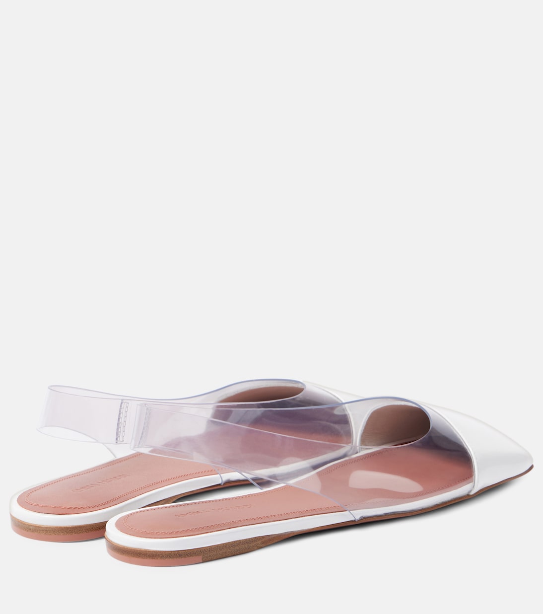 Ane Glass PVC slingback flats | Amina Muaddi
