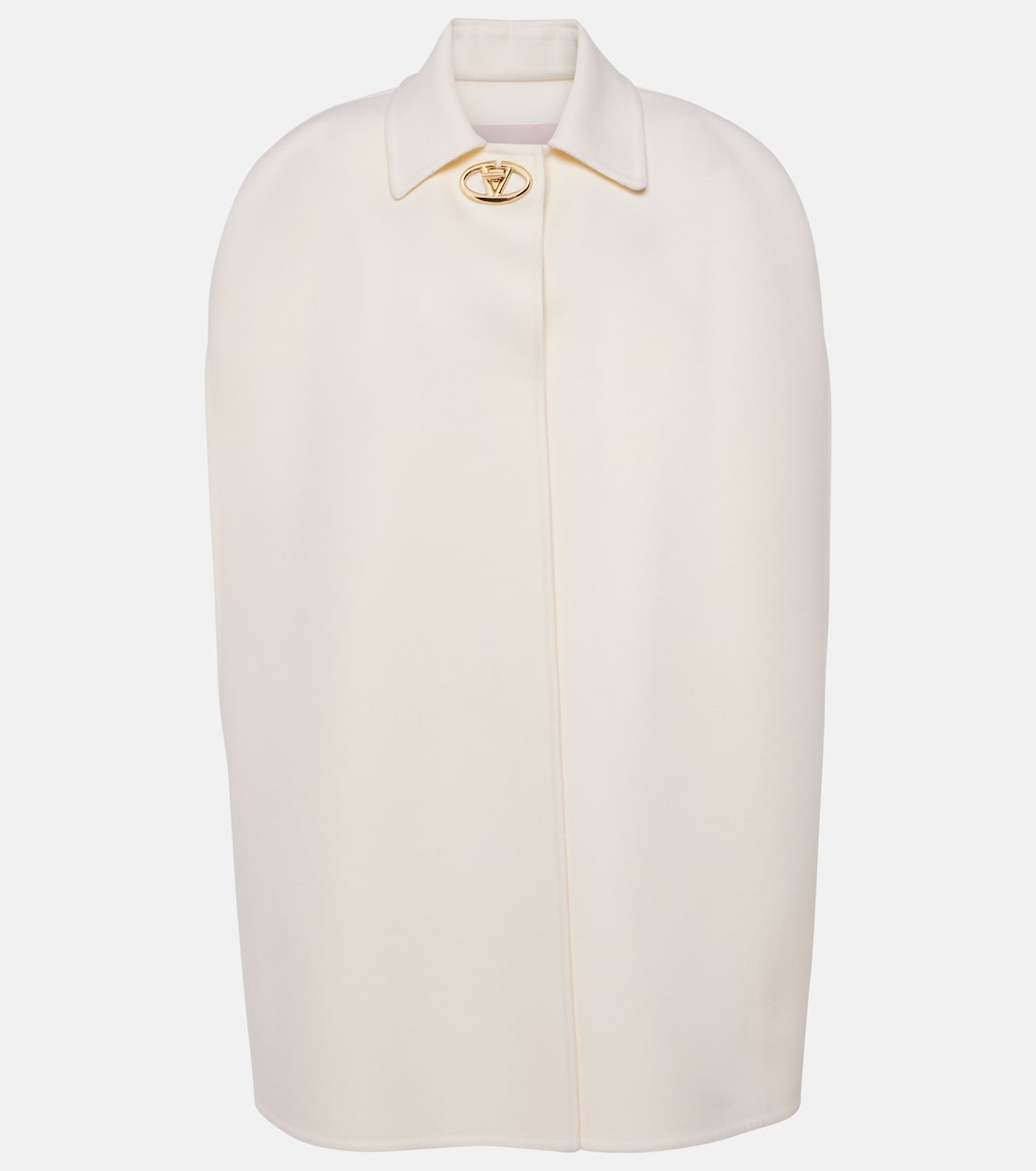 Compact Drap VLogo wool and cashmere cape | Valentino