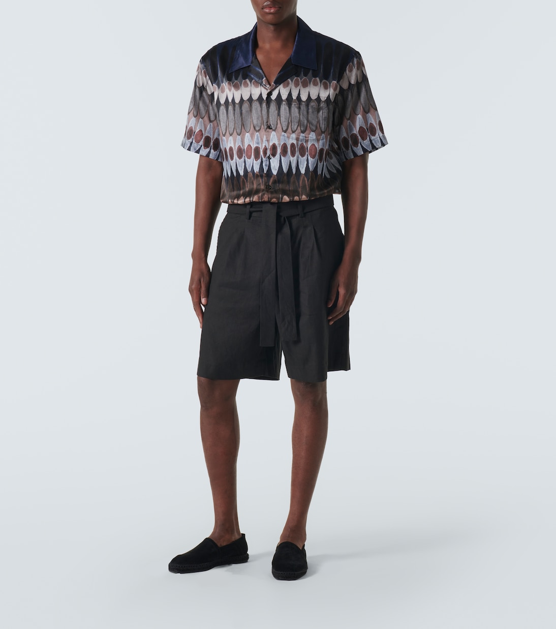 Shorts de mezcla de lino | Commas
