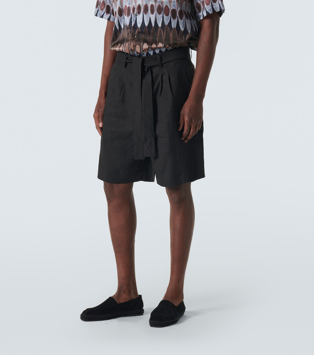 Shorts de mezcla de lino | Commas