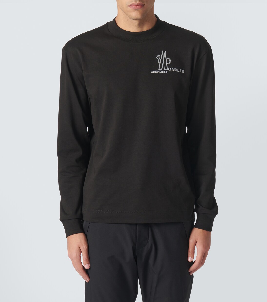 Camiseta de jersey de algodón con logo | Moncler Grenoble