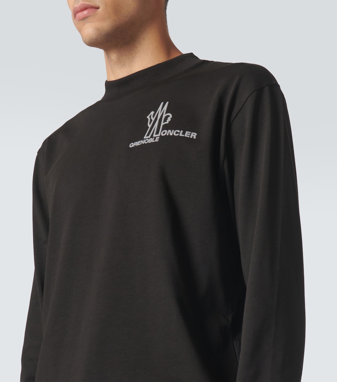 Camiseta de jersey de algodón con logo | Moncler Grenoble