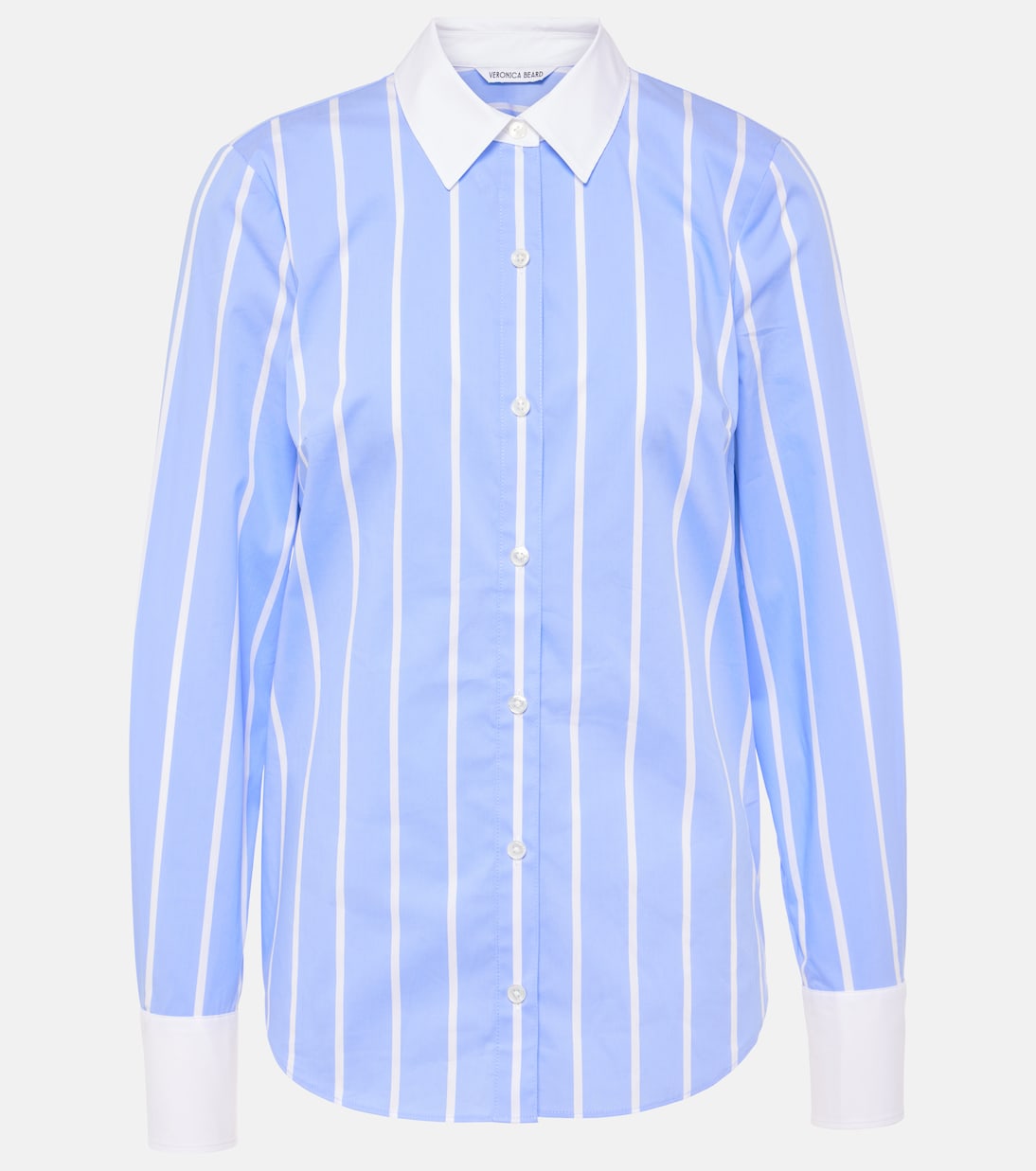 Marisol striped cotton poplin shirt | Veronica Beard