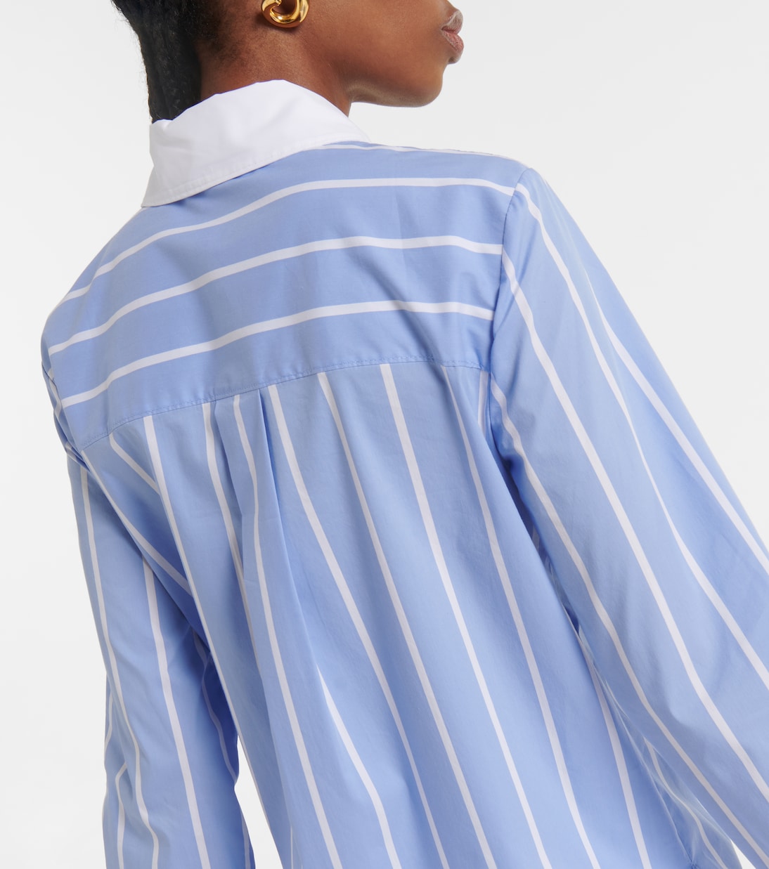 Marisol striped cotton poplin shirt | Veronica Beard