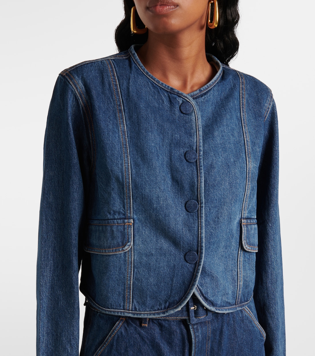 Giacca di jeans Cordell cropped | Veronica Beard