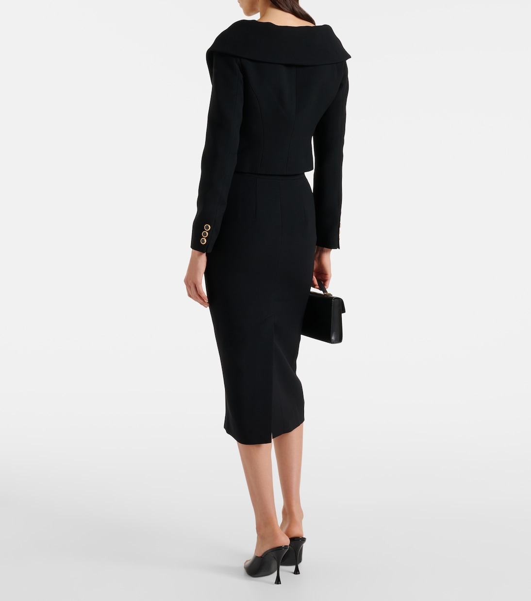 Jupe midi en laine | Alessandra Rich