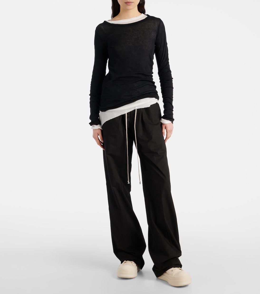 Scarpe da ginnastica in pelle Mega Bumper di Rick Owens per stile giovanile