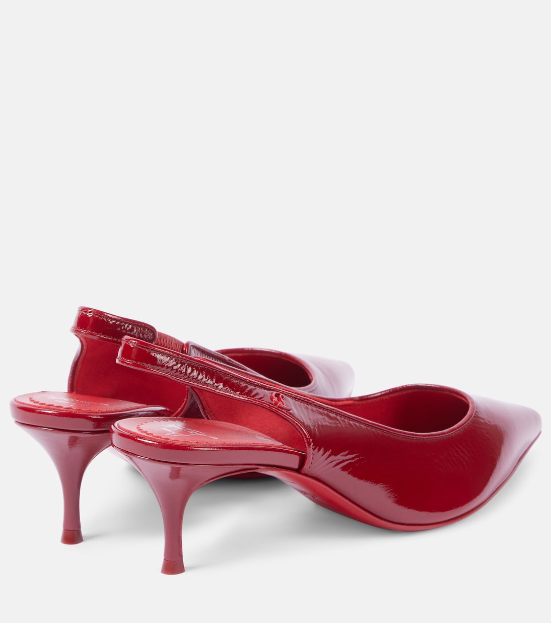Escarpins Sporty Kate Sling 55 en cuir verni | Christian Louboutin