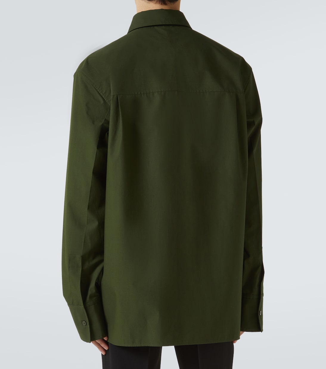Camicia in popeline di cotone con logo | Gucci