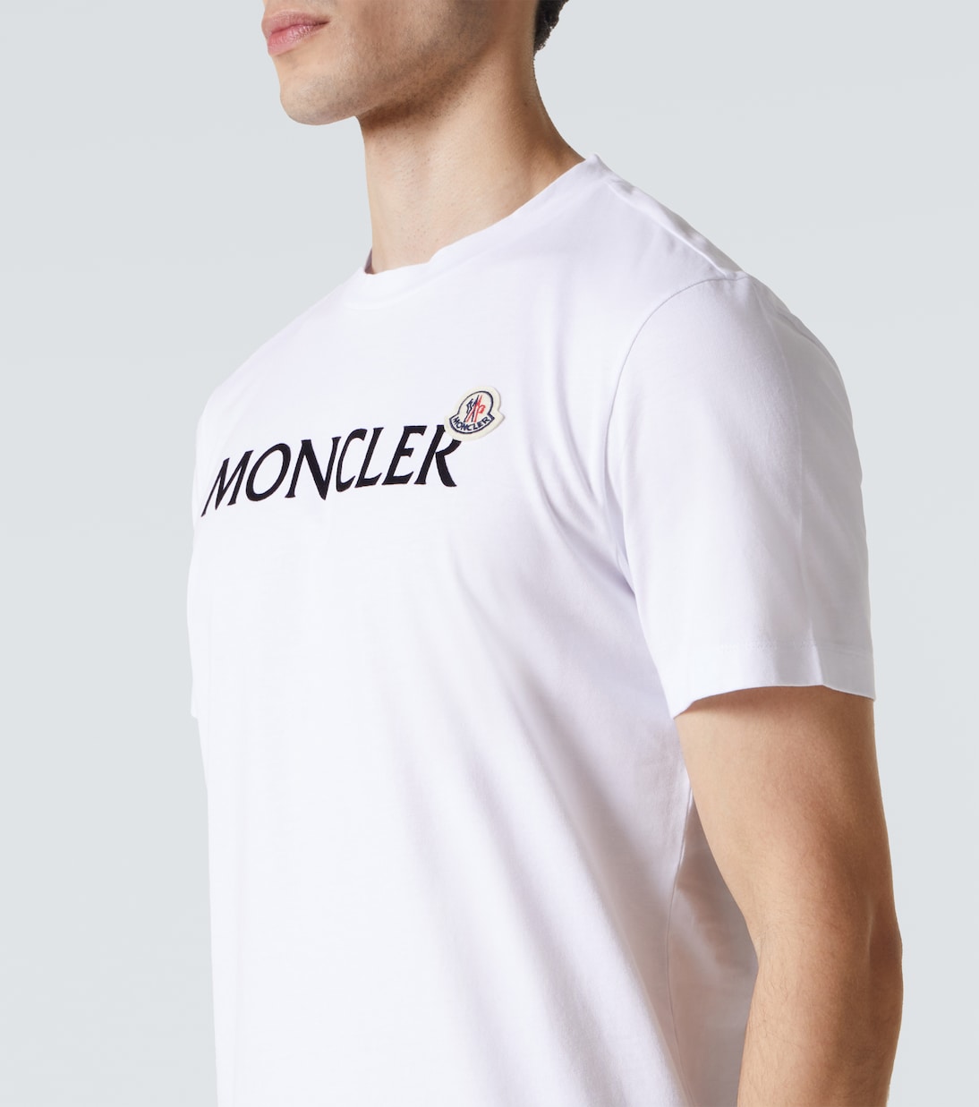 Camiseta de jersey de algodón con logo | Moncler