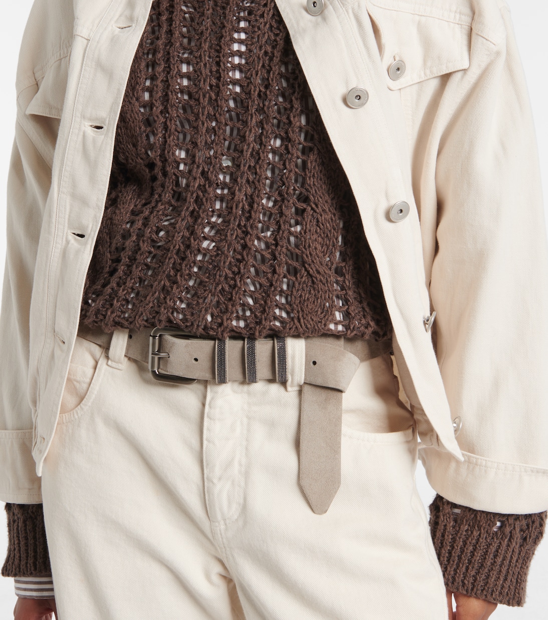 Ceinture en daim | Brunello Cucinelli