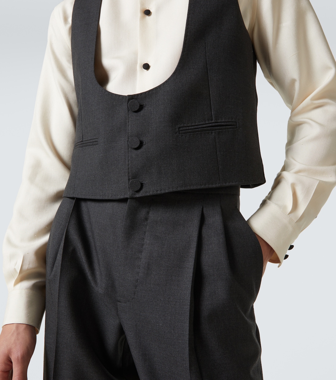 Weste aus Woll-Gabardine | Valentino