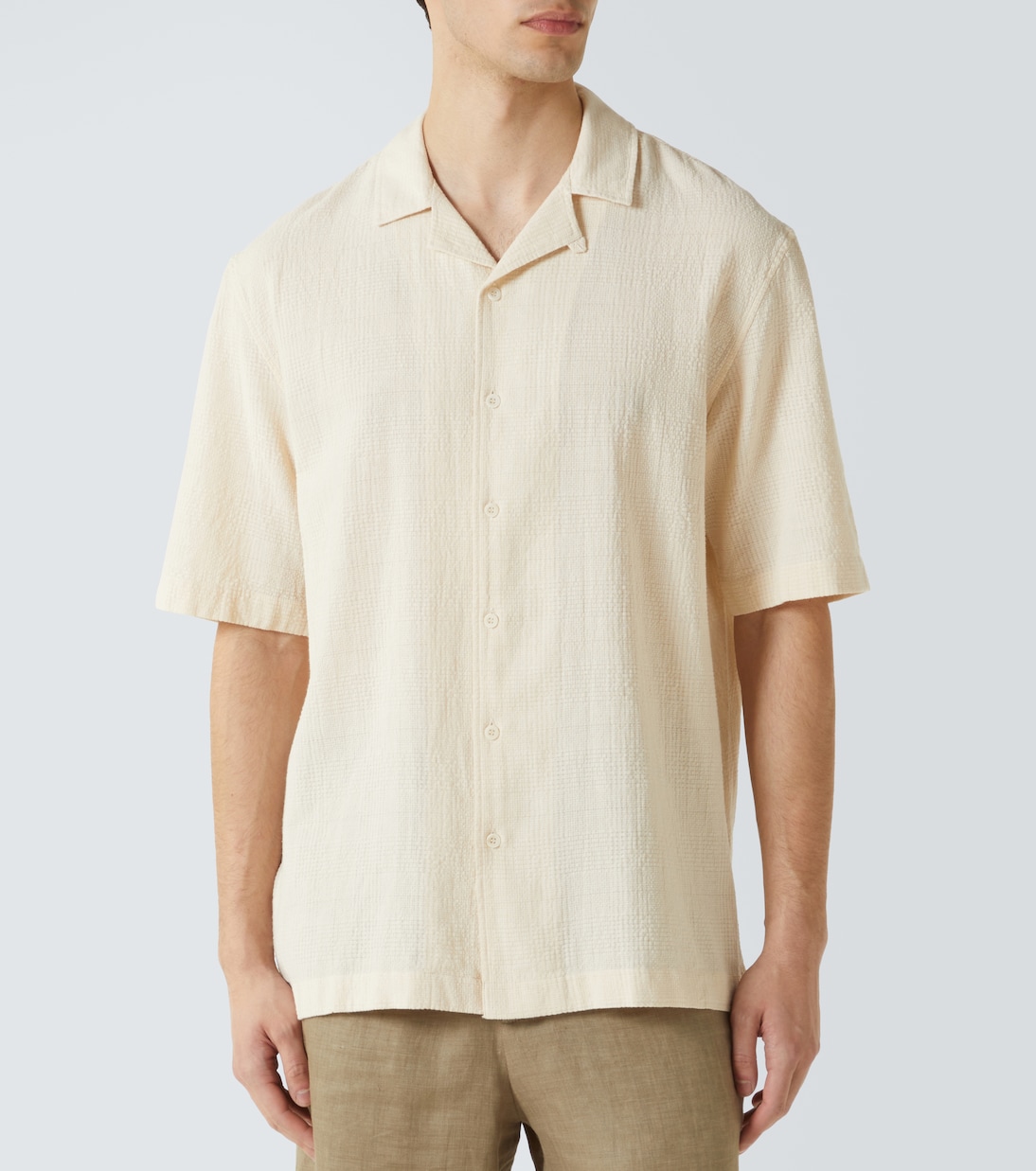 Camicia bowling in cotone a quadri | Sunspel