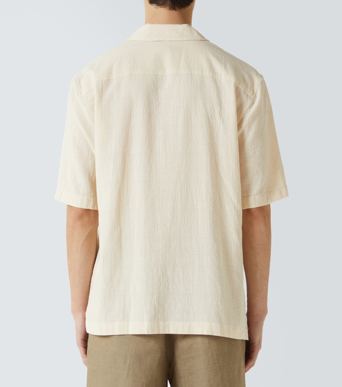 Camicia bowling in cotone a quadri | Sunspel