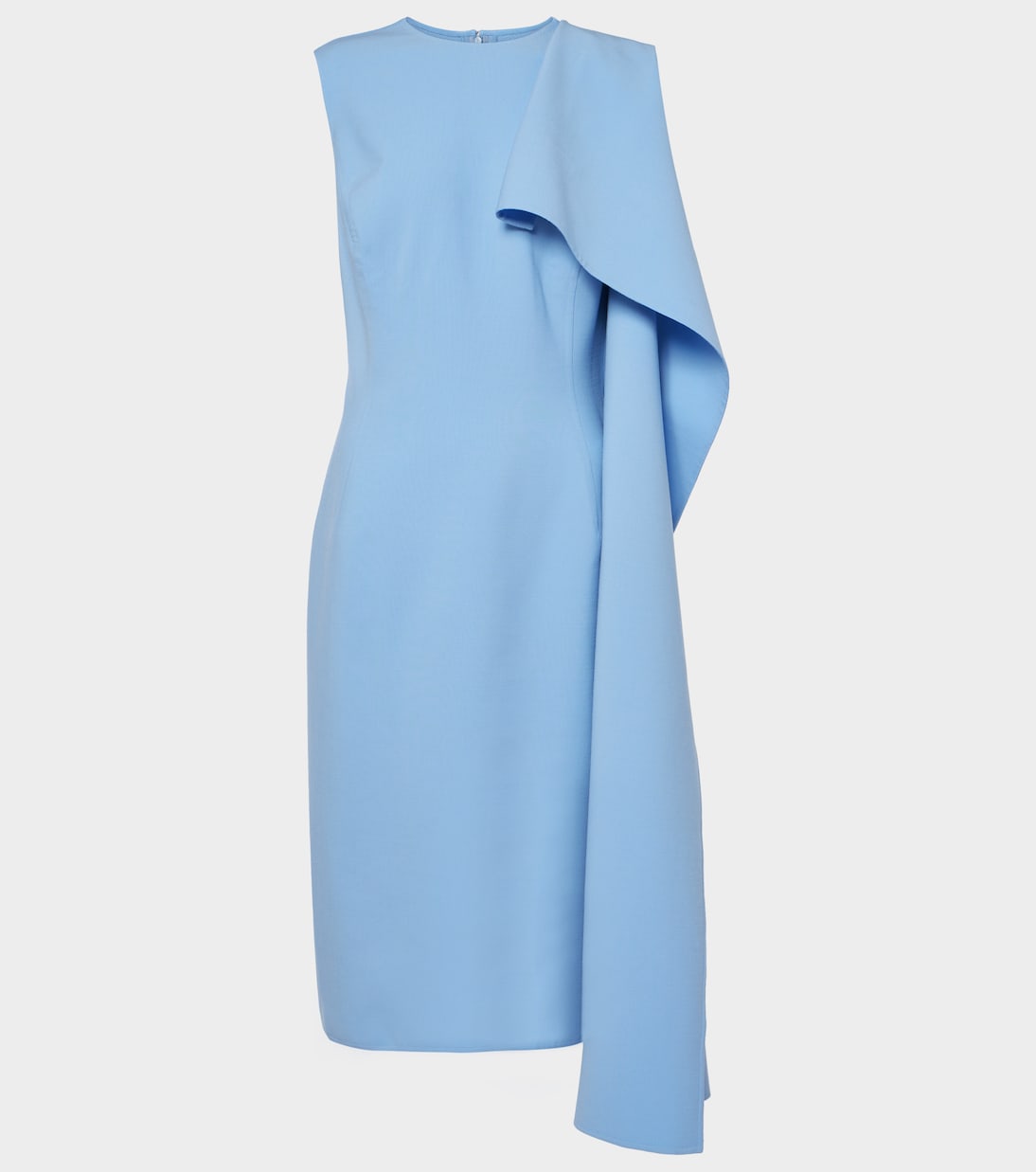 Ruffled wool-blend midi dress | Oscar de la Renta