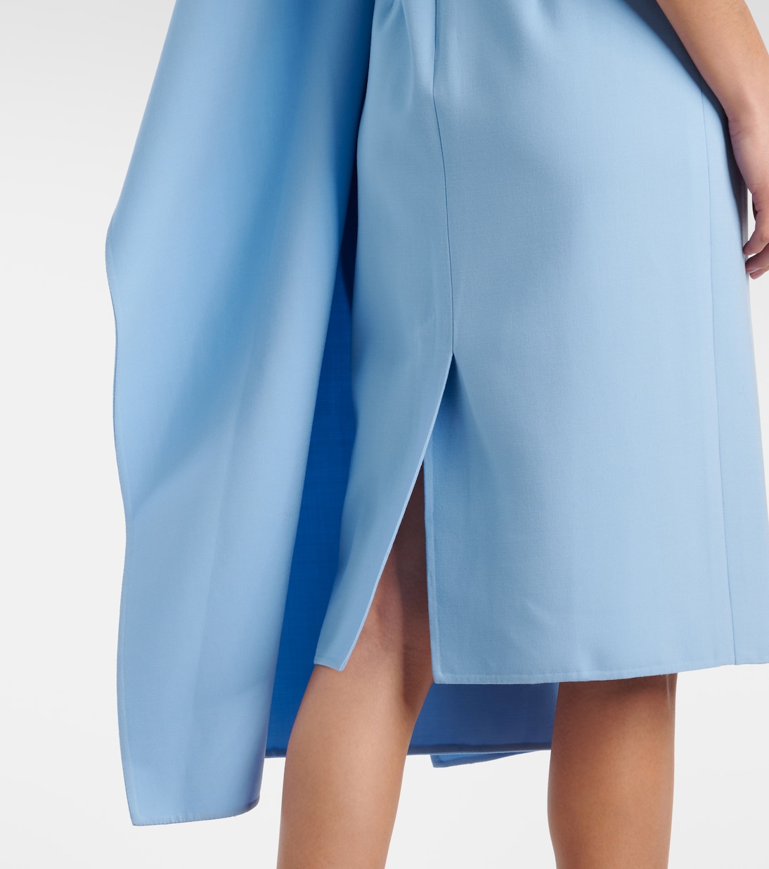 Ruffled wool-blend midi dress | Oscar de la Renta