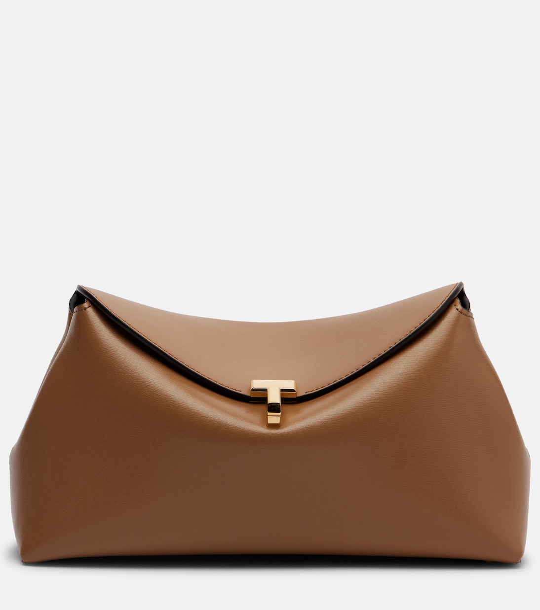 Clutch T-Lock Small aus Leder | Toteme