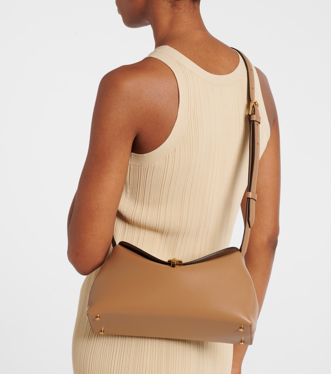 Clutch T-Lock Small aus Leder | Toteme