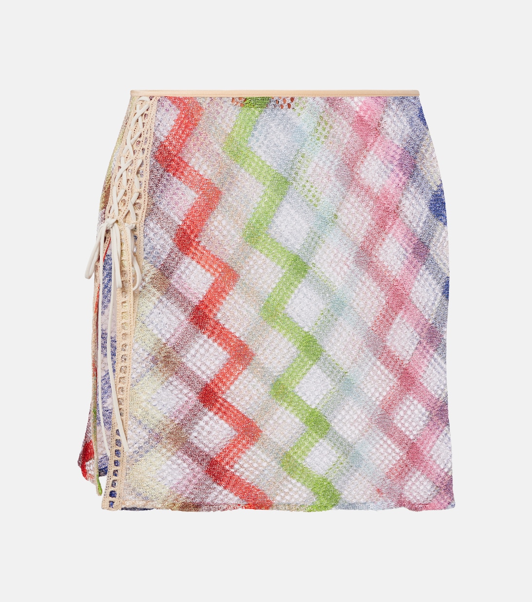 Minigonna in crochet a zig-zag  | Missoni