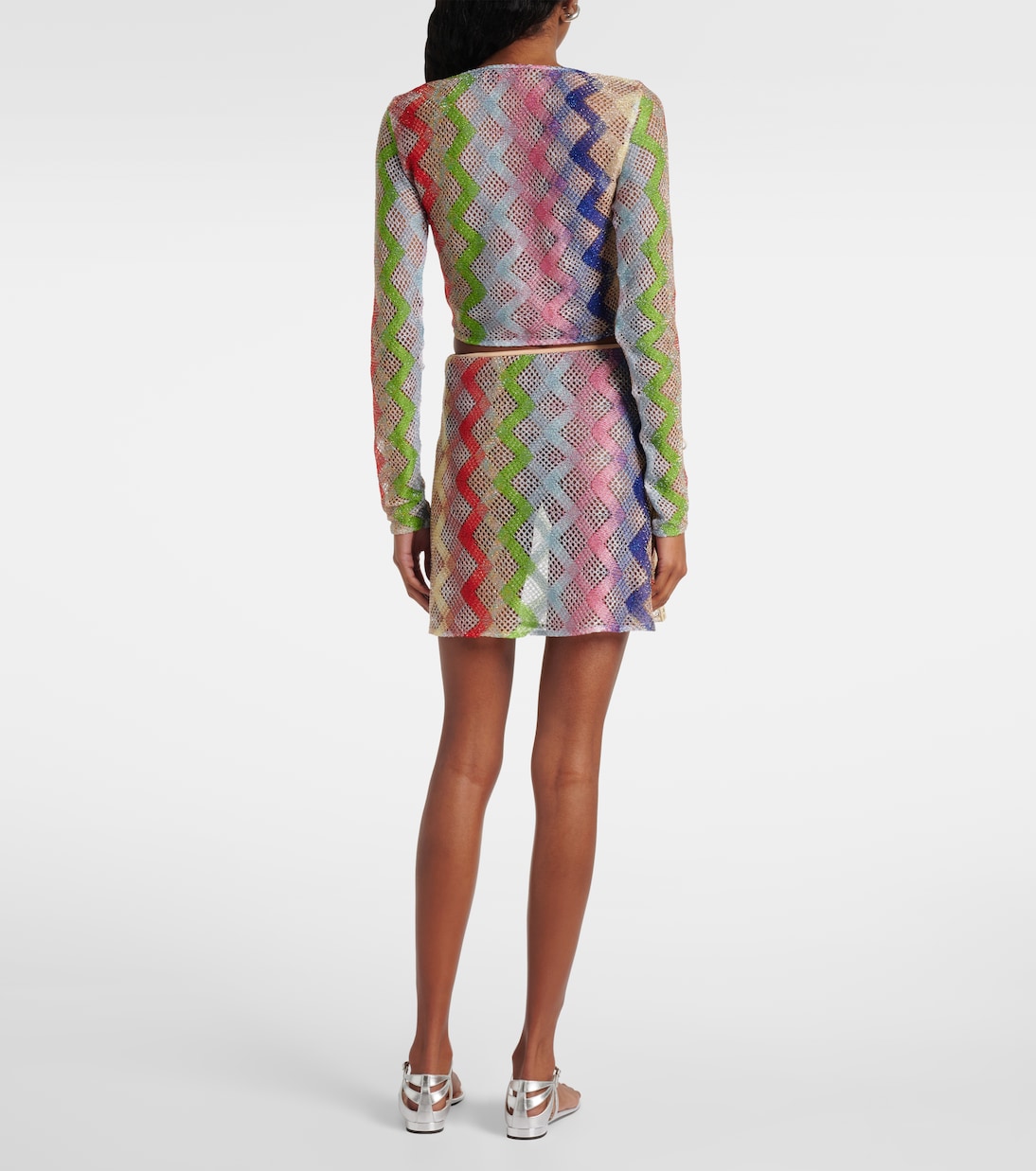 Minigonna in crochet a zig-zag  | Missoni