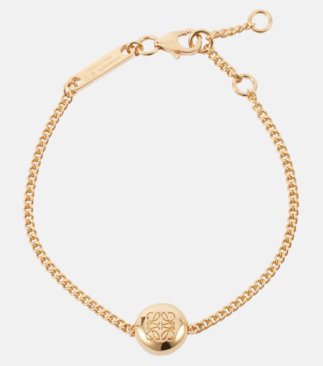 Bracciale in Argento Sterling LOEWE con Design a Ciottolo per Giovani Stilisti
