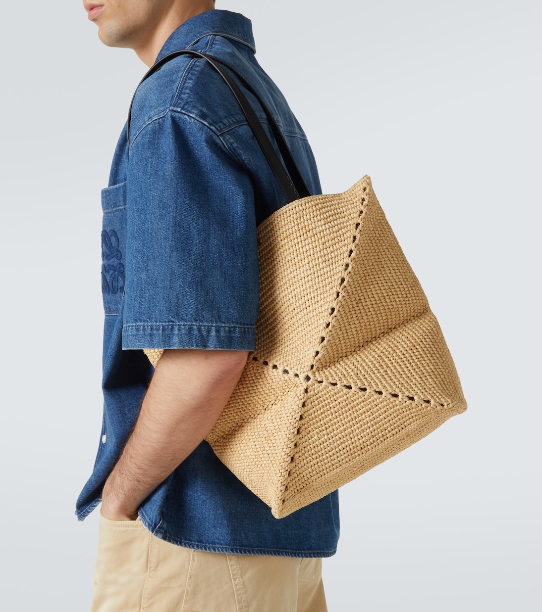 Paula's Ibiza Tote Puzzle Fold Medium aus Raffiabast | Loewe