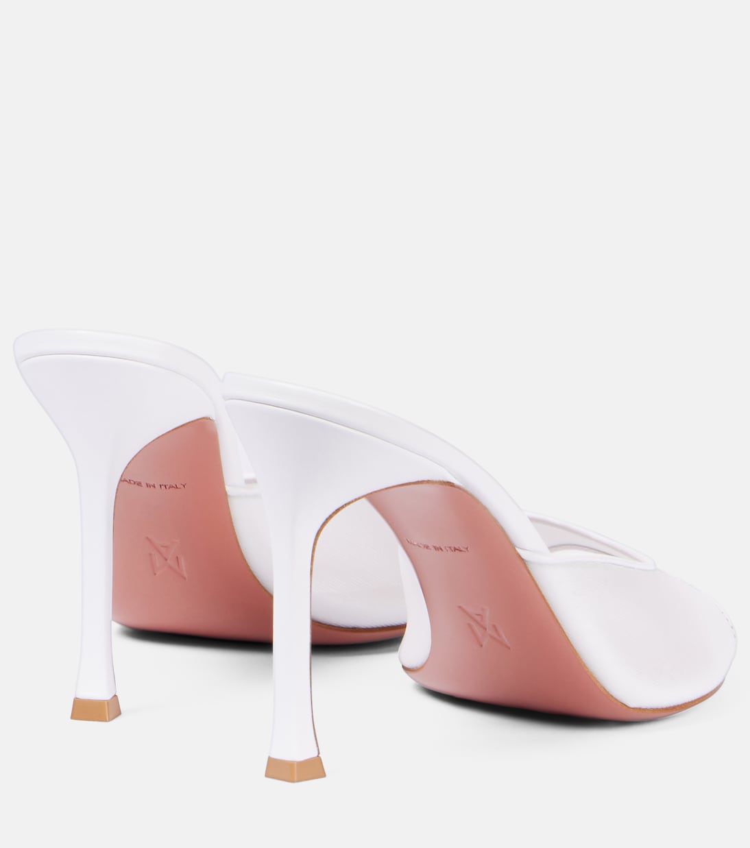 Bridal Pantoletten Alexa 95 aus Mesh | Amina Muaddi