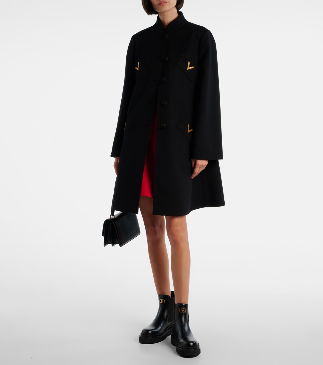 VLogo Signature leather ankle boots | Valentino Garavani