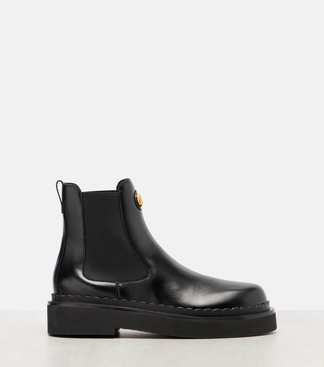 VLogo Signature leather ankle boots | Valentino Garavani