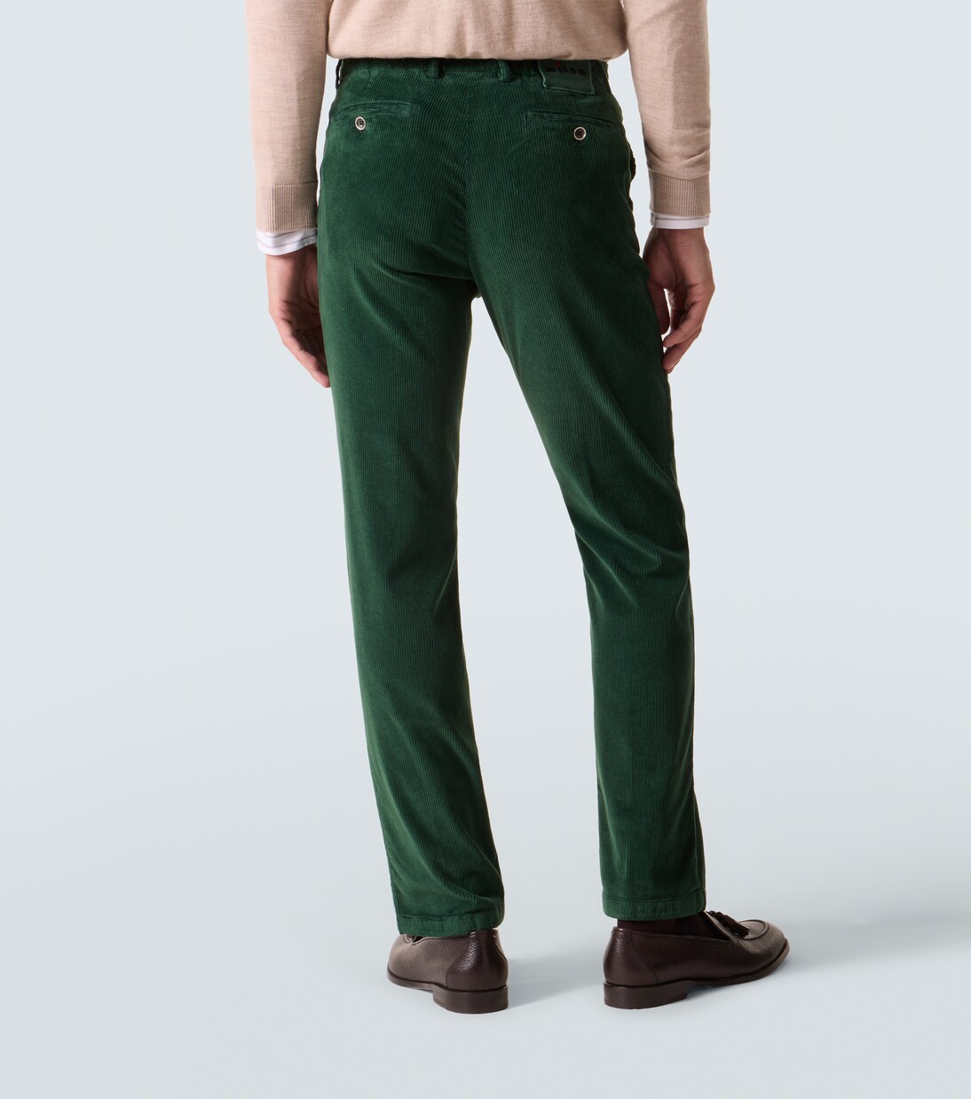 Pantalones slim de pana mezcla de algodón | Kiton