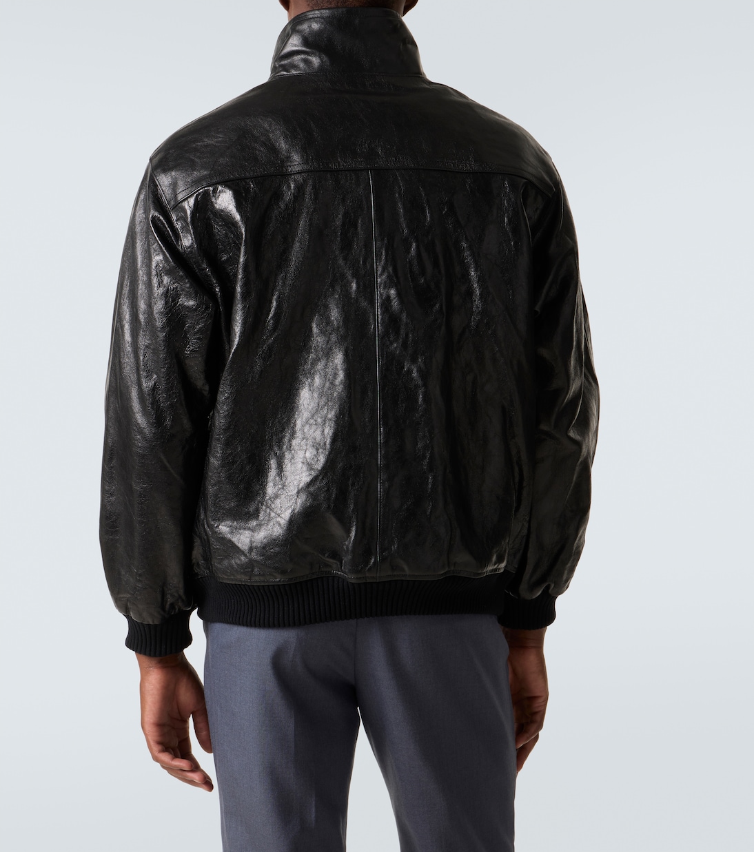 Leather bomber jacket | Auralee