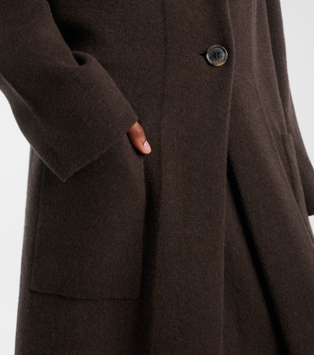 Amie single-breasted cashmere coat | Lisa Yang